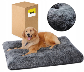 Vankúš pre psa Dogguru v odtieňoch sivej 120 cm x 70 cm